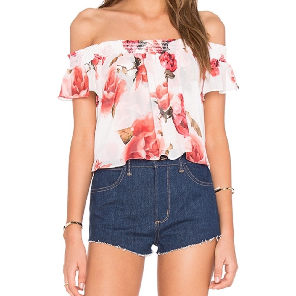 Show Me Your Mumu Off the Shoulder Floral Top